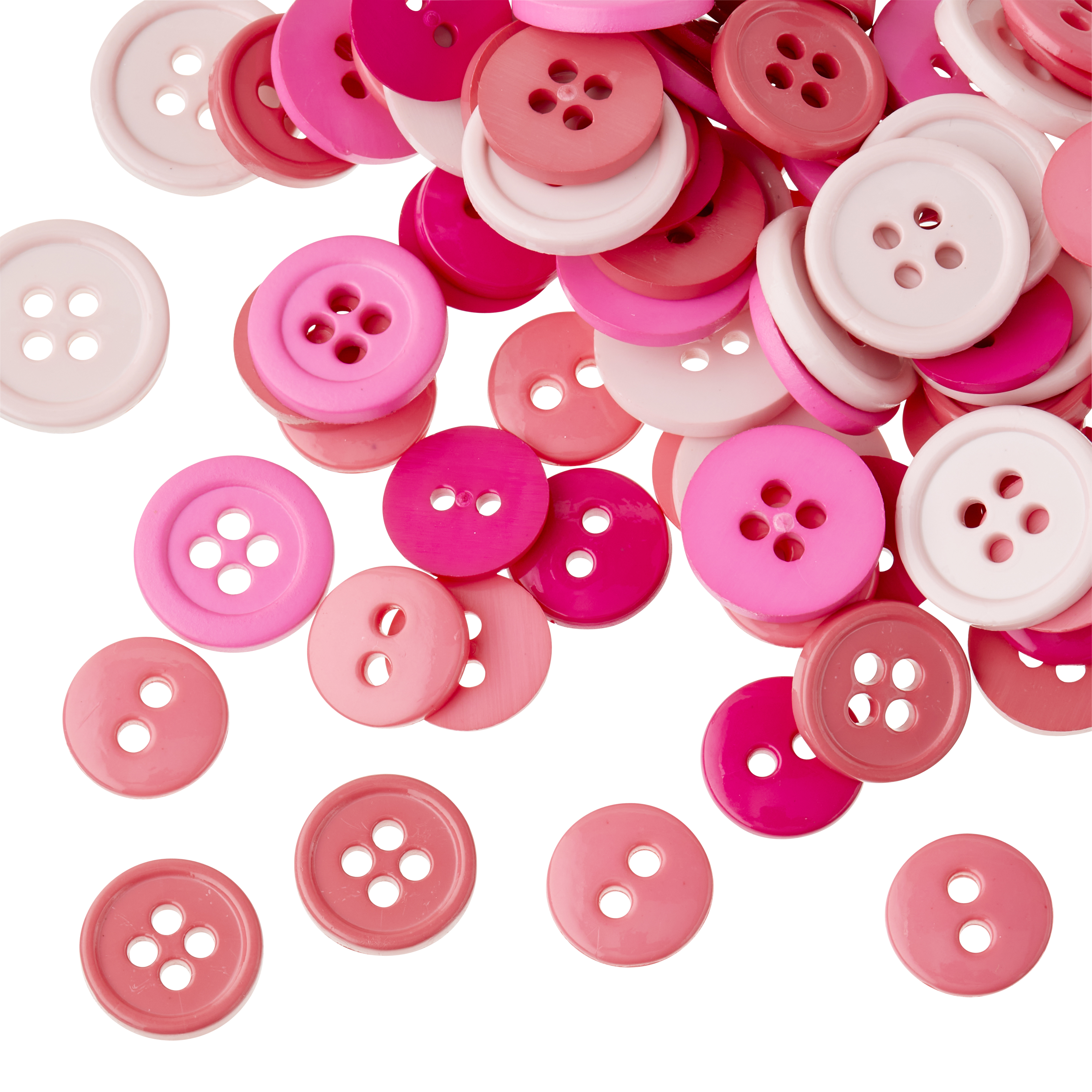 Shop for the Favorite Findings™ Buttons, Pink Assortment at Michaels